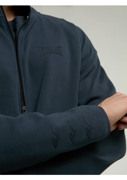 Ever Relaxed Regular Antrasit Yüksek Yaka Erkek Full Zip Sweatshirt fırsatları