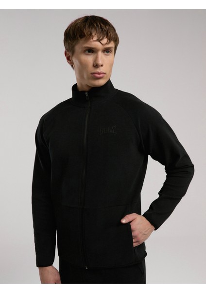 Ever Relaxed Regular Siyah Yüksek Yaka Erkek Full Zip Sweatshirt fiyatları