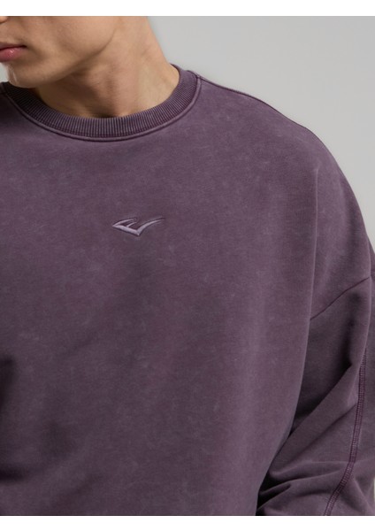 Bronx 1910 Yıkamalı Mor Erkek Sweatshirt modelleri