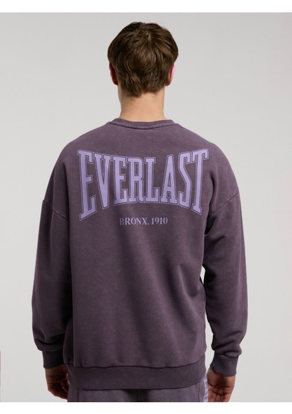 Bronx 1910 Yıkamalı Mor Erkek Sweatshirt indirimleri