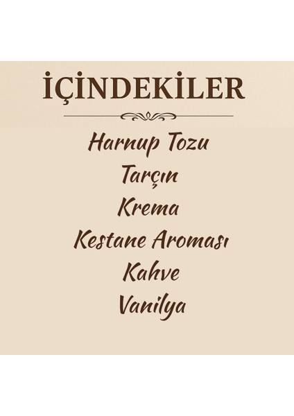 Bursa Kestane Kahvesi/Kestaneli Türk Kahvesi modelleri