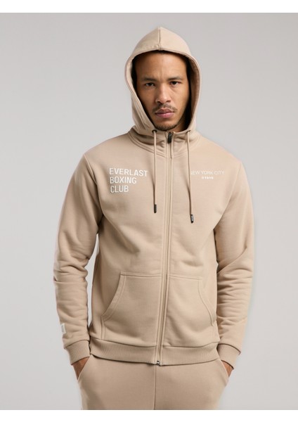 Boxing Club Regular Kum Erkek Full Zip Kapüşonlu Sweatshirt fiyatları