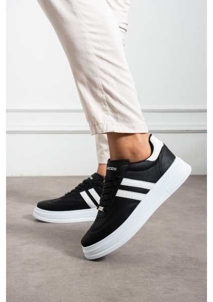 Erkek Beyaz Siyah Sneaker Günlük Spor Ayakkabı Yüksek Taban Rahat Tasarım X35 modelleri