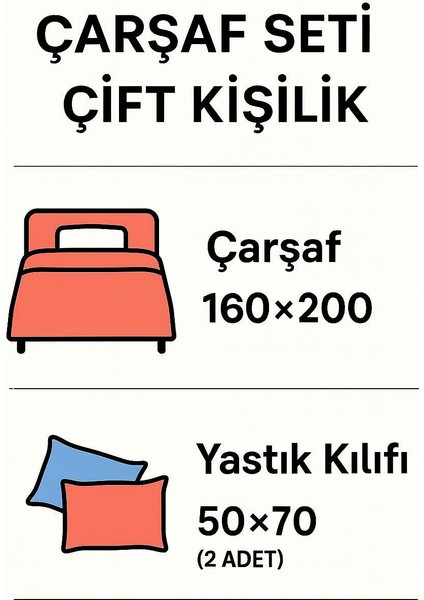 Çift Kişilik Lastikli Çarşaf Kırmızı Kalp Günlük Kullanıma Uygun modelleri