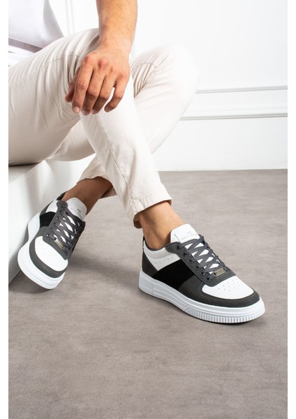 Erkek Beyaz Füme Sneaker Günlük Spor Ayakkabı Yüksek Taban Rahat Tasarım F32 fiyatları