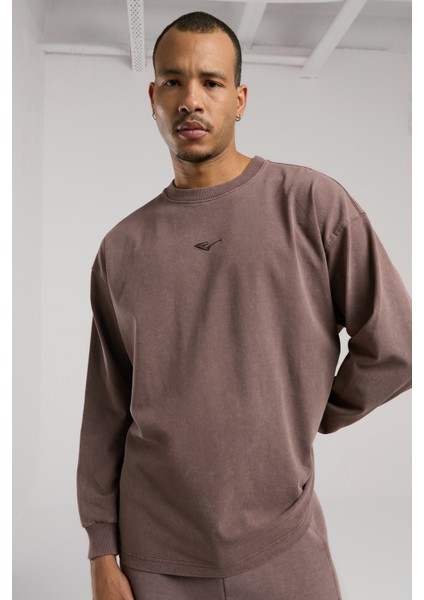 Bronx 1910 Yıkamalı Kahverengi Erkek Uzun Kollu Tişört fiyatları
