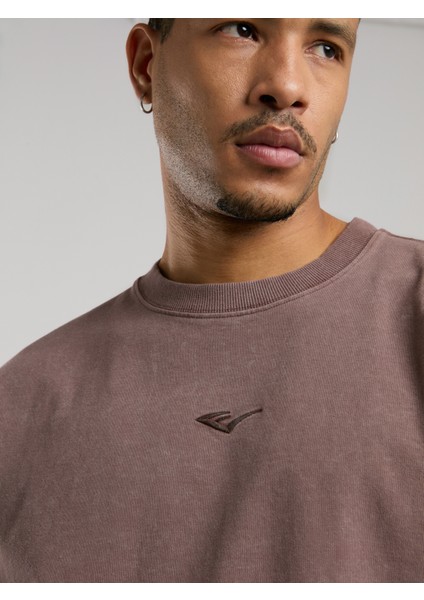 Bronx 1910 Yıkamalı Kahverengi Erkek Uzun Kollu Tişört modelleri