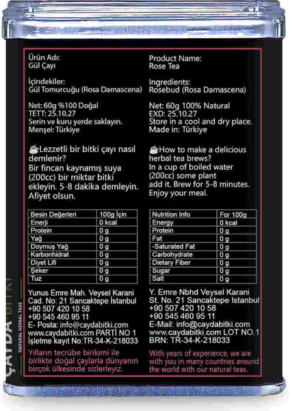 Gül Bitki Çayı 60g fırsatları