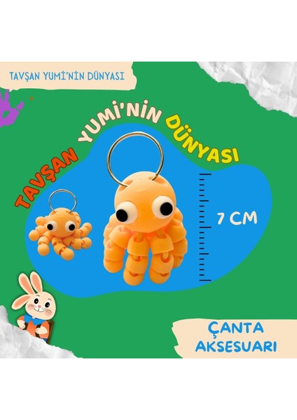 Çanta Aksesuarı Ahtapot - Hareketli Oyuncak 7 cm fiyatları