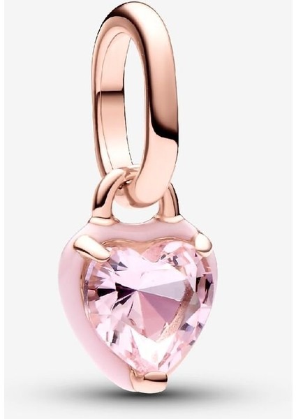 Me Pembe Çakra Kalp Mini Sallantılı Charm 14 Ayar Pembe Altın Kaplama fiyatları