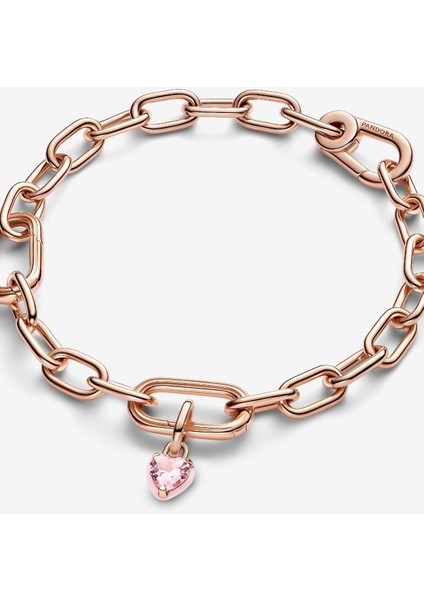 Me Pembe Çakra Kalp Mini Sallantılı Charm 14 Ayar Pembe Altın Kaplama modelleri
