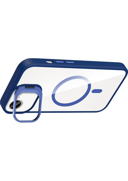 Iphone 16E Kılıf Kamera Korumalı Magsafe Şeffaf Renkli Kenar Standlı + Lens Koruyucu fiyatları
