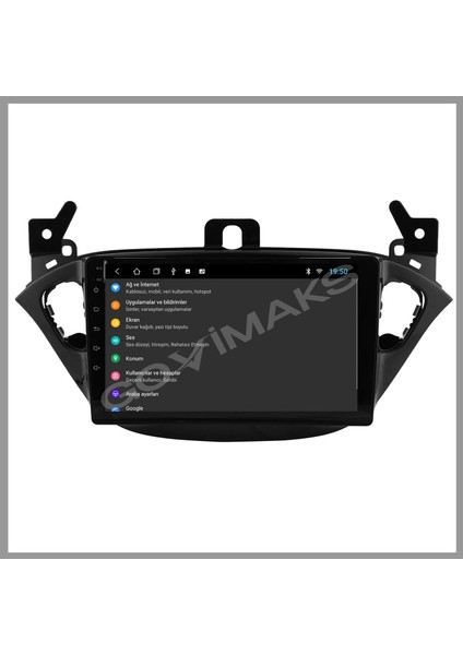 GOVİMAKS OPEL CORSA E 2013 2019 2 GB RAM 32 GB HAFIZA ANDROID MULTIMEDIA TEYP