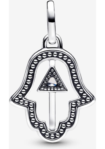 Hamsa Eli Madalyon Charm 925 Ayar Gümüş fiyatları