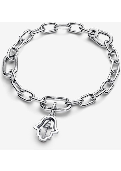 Hamsa Eli Madalyon Charm 925 Ayar Gümüş modelleri