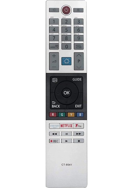 Toshıba CT-8541 Netflıx- Prıme Vıdeo-F Play Tuşlu Lcd-Led Tv Kumanda (4172)