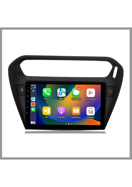 Cıtroen C-Elysee Siyah 2012-2023 4 GB Ram 64 GB Hafıza Androıd Multımedıa Teyp