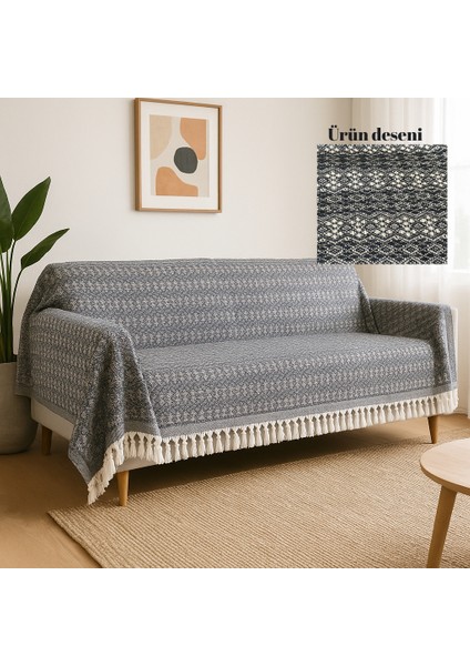 Ilmeki %100 Geri Dönüştürülmüş Iplikten Üretilmiş 200X230 cm Armürlü Pike / Koltuk ve Yatak Örtüsü fiyatları