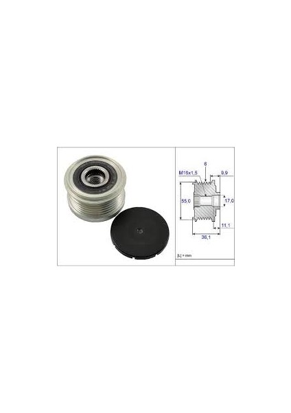 Alternatör Kasnağı Rulmanlı Ducato-Boxer-Jumper 3.0 5740.87 504088796