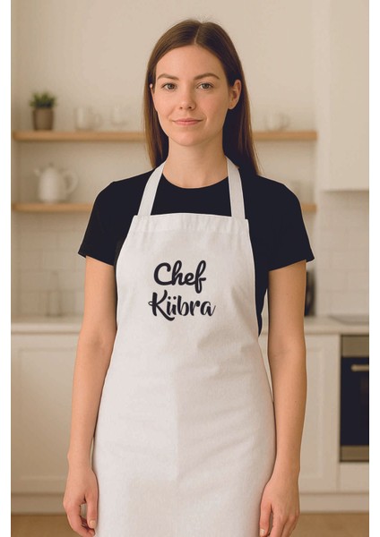Kişiye Özel Beyaz Mutfak Önlüğü, Kadın ve Erkek Şefler Için Şık ve Rahat