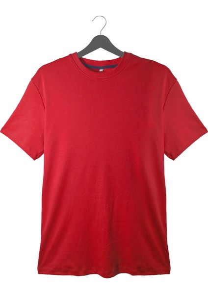 Erkek 3'lü Basic Tişört Seti - Pamuklu Bisiklet Yaka | Beyaz, Kırmızı ve Mavi Kombinasyonu | Günlük ve Spor Giyim modelleri