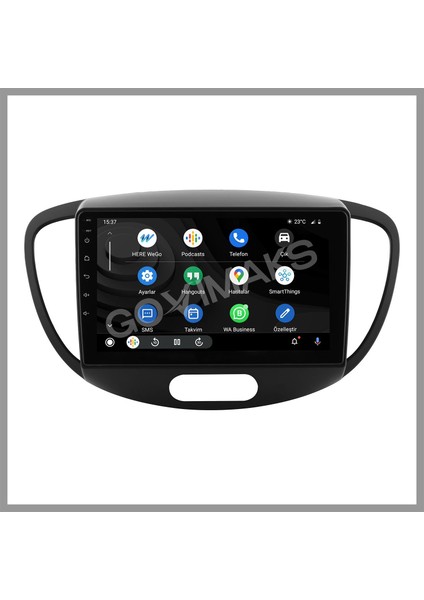 GOVİMAKS HYUNDAİ İ10 2006-2012 UYUMLU 8 GB RAM 128 GB HAFIZA ANDROID MULTIMEDIA TEYP