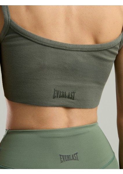 Ever Relaxed Rib Haki Kadın Atlet Büstiyer fırsatları