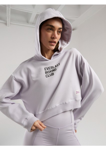 Boxing Club Wmn Crop Uzun Kollu Lila Kadın Sweatshirt modelleri