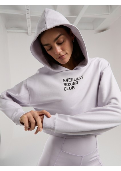 Boxing Club Wmn Crop Uzun Kollu Lila Kadın Sweatshirt fırsatları