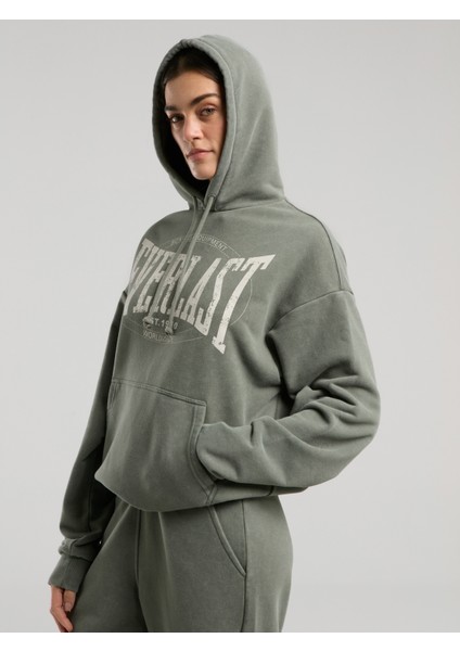 Authentic Boxing Wmn Oversize Haki Kadın Kapüşonlu Sweatshirt fiyatları