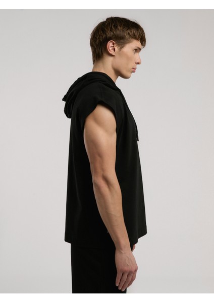 Ever Classics Oversize Siyah Erkek Kolsuz Sweatshirt modelleri
