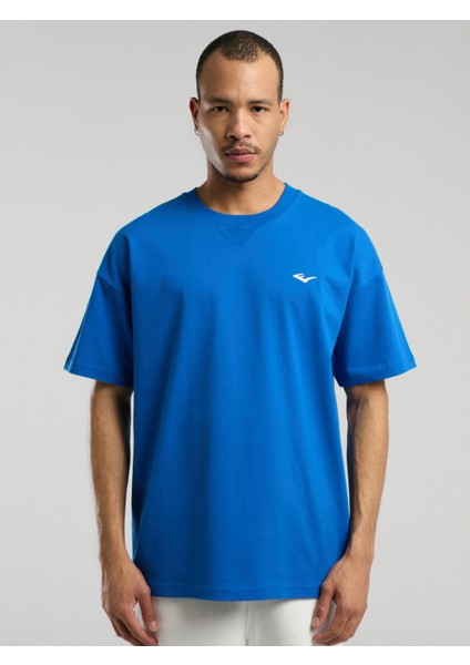 Ever Classics Oversize Arkası Baskılı Koyu Indigo Erkek Tişört