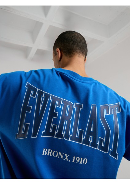 Ever Classics Oversize Arkası Baskılı Koyu Indigo Erkek Tişört indirimleri