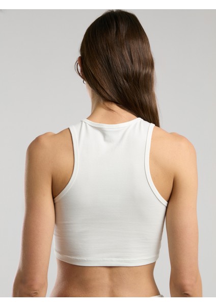 Ever Classics Wmn Beyaz Kadın Basic Crop Atlet modelleri