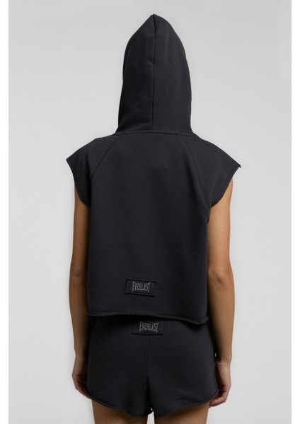 Ever Classics Wmn Füme Kadın Crop Kapüşonlu Kolsuz Sweatshirt indirimleri