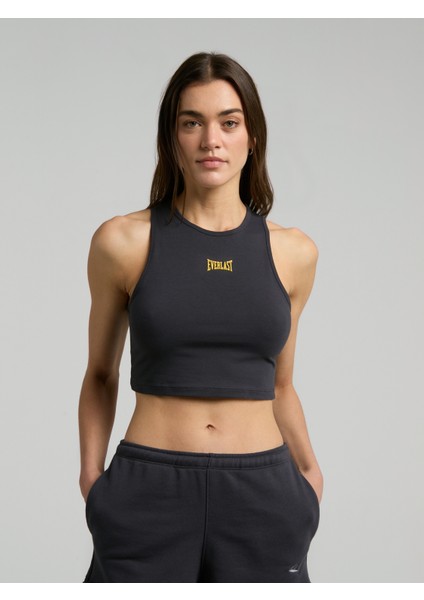 Ever Classics Wmn Füme Kadın Basic Crop Atlet