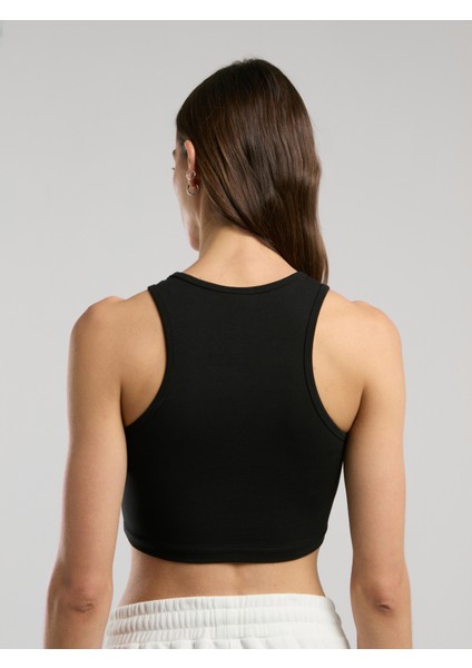 Ever Classics Wmn Siyah Kadın Basic Crop Atlet modelleri
