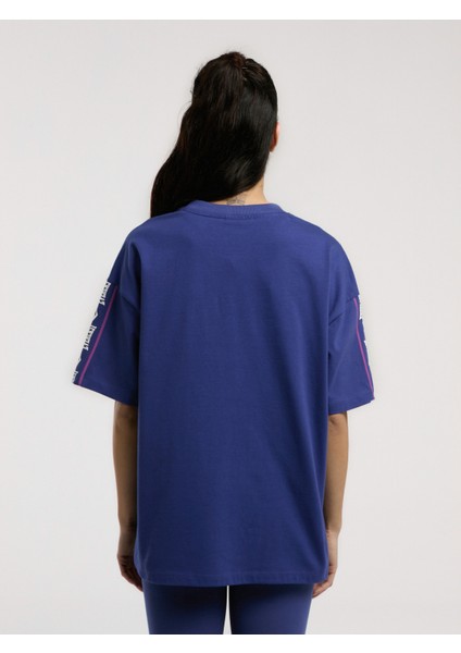 Boxing Club Wmn Oversize Koyu Indigo Kadın Tişört modelleri