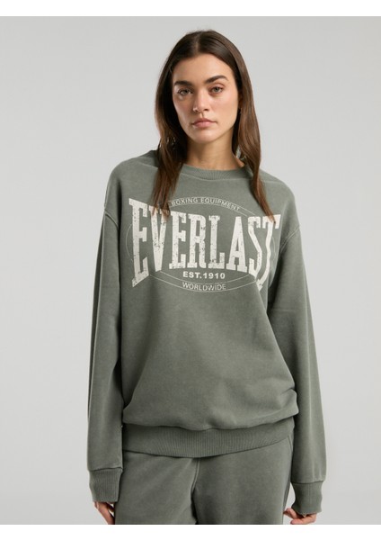 Authentic Boxing Wmn Haki Kadın Sweatshirt