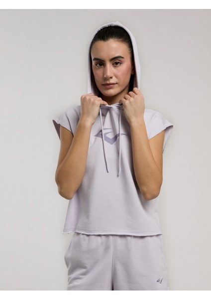 Ever Classics Wmn Lila Kadın Crop Kapüşonlu Kolsuz Sweatshirt fiyatları