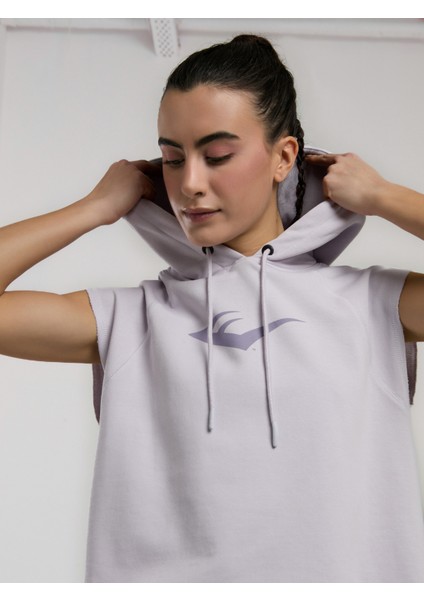 Ever Classics Wmn Lila Kadın Crop Kapüşonlu Kolsuz Sweatshirt fırsatları