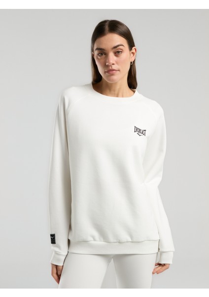 Ever Essentials Beyaz Kadın Sweatshirt