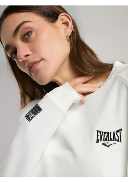 Ever Essentials Beyaz Kadın Sweatshirt indirimleri