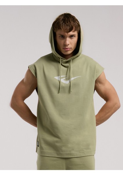 Ever Classics Oversize Yeşil Erkek Kolsuz Sweatshirt