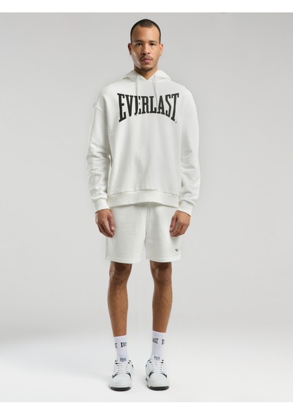 Ever Classics Comfort Beyaz Kapüşonlu Erkek Sweatshirt