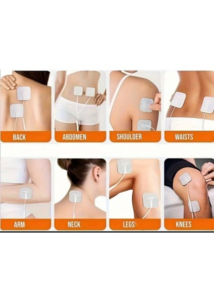 Tens Pedi Yedek Elektrot 4'lü 5 Paket 5x5 cm modelleri