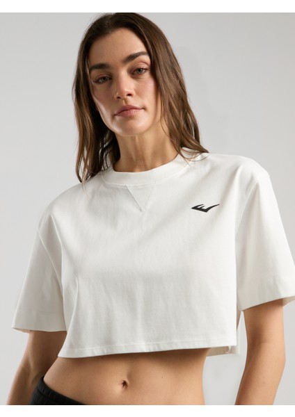 Ever Classics Wmn Comfort Beyaz Kadın Crop Tişört