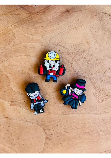 Jibbitz Terlik Süsü 3'lü Set Brawl Stars Mortis,edgar fiyatları