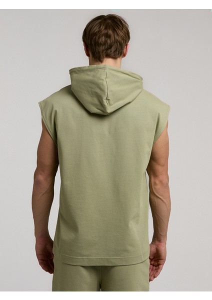 Ever Classics Oversize Yeşil Erkek Kolsuz Sweatshirt indirimleri