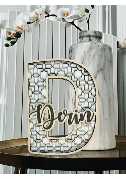 Isimli Hediyelik Harf Ahşap Bebek Çocuk Kapı Süsü - Model 2 fiyatları